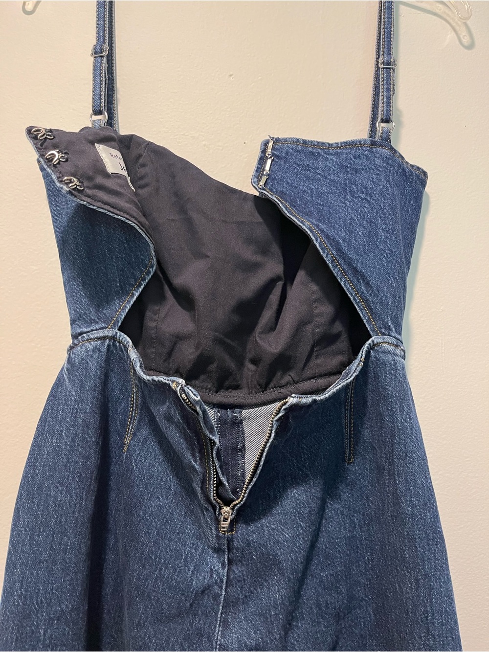 Reformation Daphne Wide-Leg Denim Jumpsuit - Picture 9 of 11